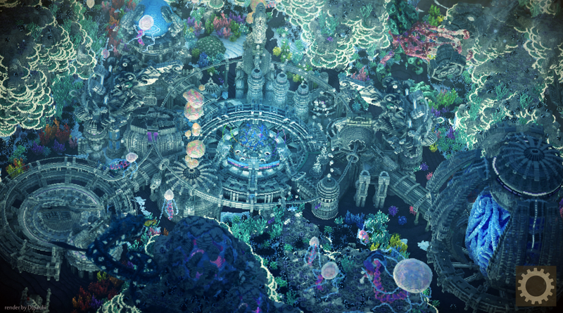 Illustration for article titled Deep Sea Wonderland Built In Minecraft Looks Incredible
